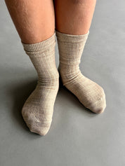 mp Merino Ripp Wollsocke MiniMe light brown melange
