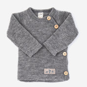 Lilano Wollfrottee Kimono grau