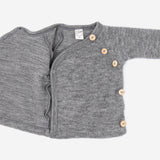 Lilano Wollfrottee Kimono grau