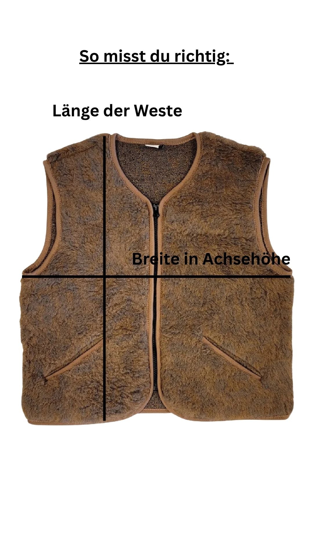 Alwero Erwachsenen Wollweste "Light POS" choco martini