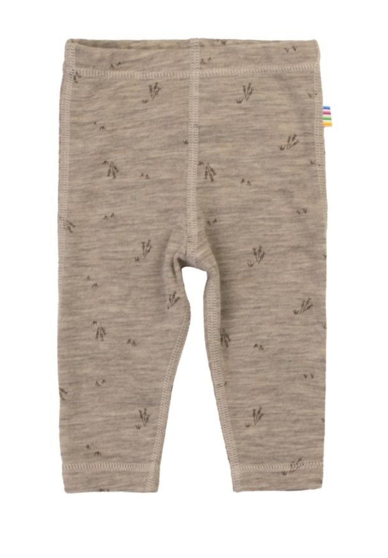 Joha Merino Woll Leggings sand gemustert