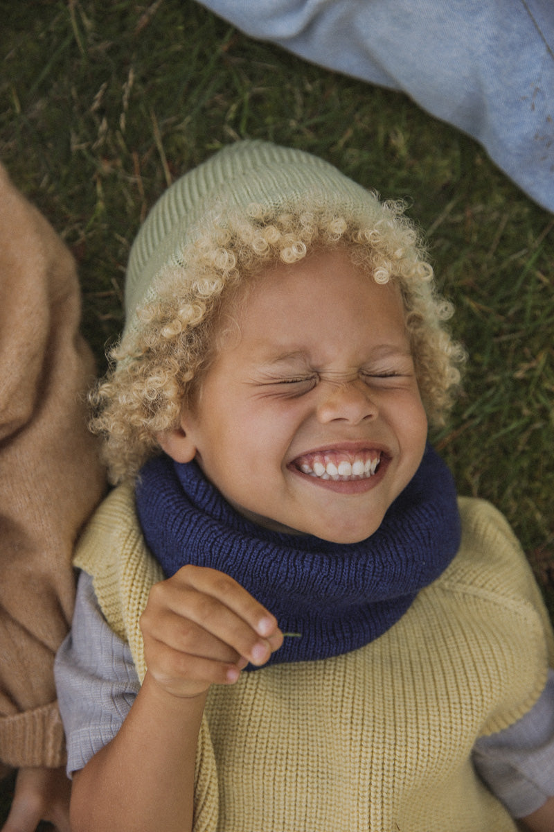 Hvid Merino Schlauchschal Kids mitwachsend verschiedene Farben