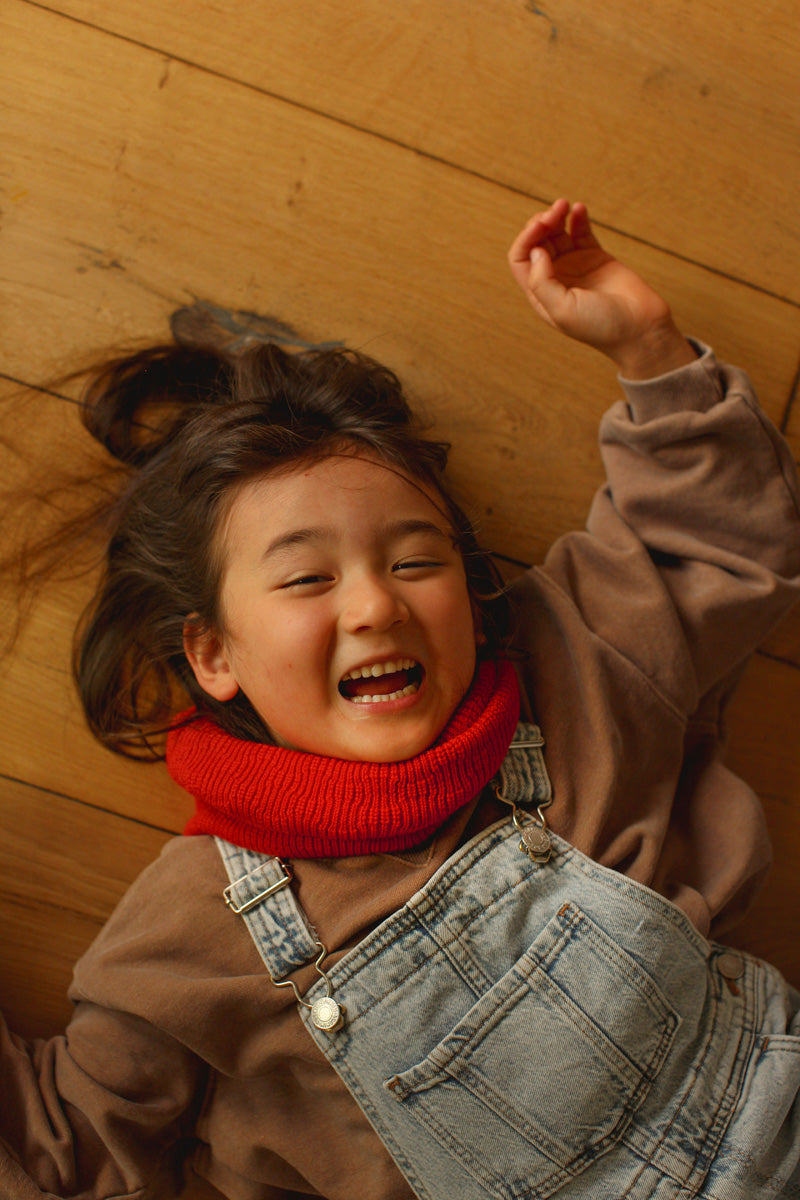 Hvid Merino Schlauchschal Kids mitwachsend verschiedene Farben