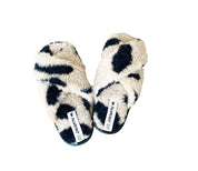 Alwero Bio Woll Hausschuhe "Flip-Flop" Twenn X in LEO Gepard