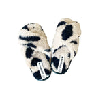 Alwero Bio Woll Hausschuhe "Flip-Flop" Twenn X in LEO Gepard