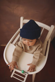 Hvid Merino Kids Beanie Fonzie verschiedene Farben