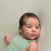 Micu Micu Newborn Strickstrampler kurz in mint
