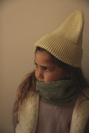 Hvid Merino Kids Beanie Fonzie verschiedene Farben