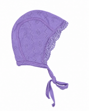 Joha Wolle Seide Erstlingsmütze Ajour lilac