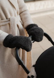 Alwero Erwachsenen Woll Handschuhe in dunkelgrau