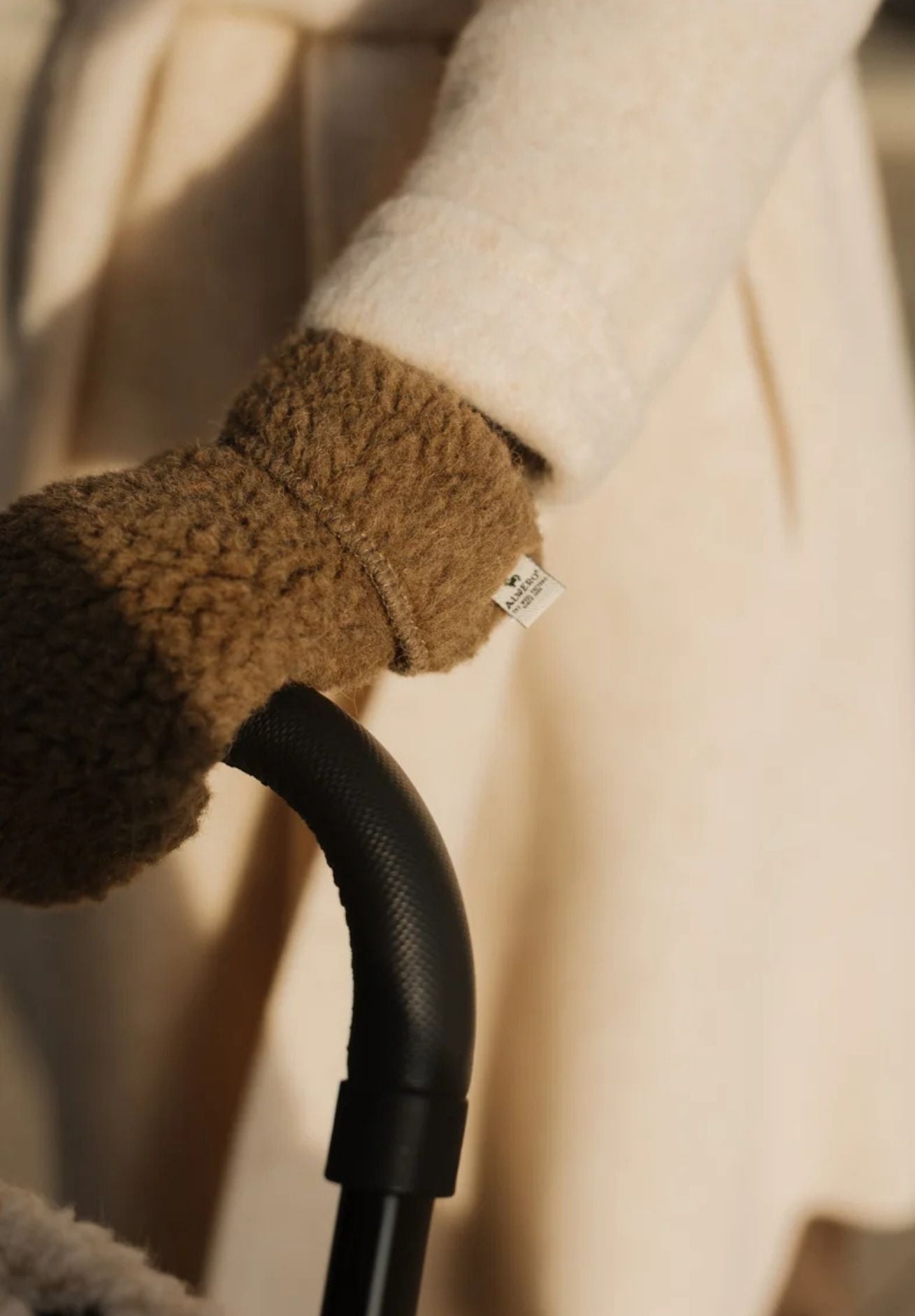Alwero Woll Handschuhe Erwachsene in braun