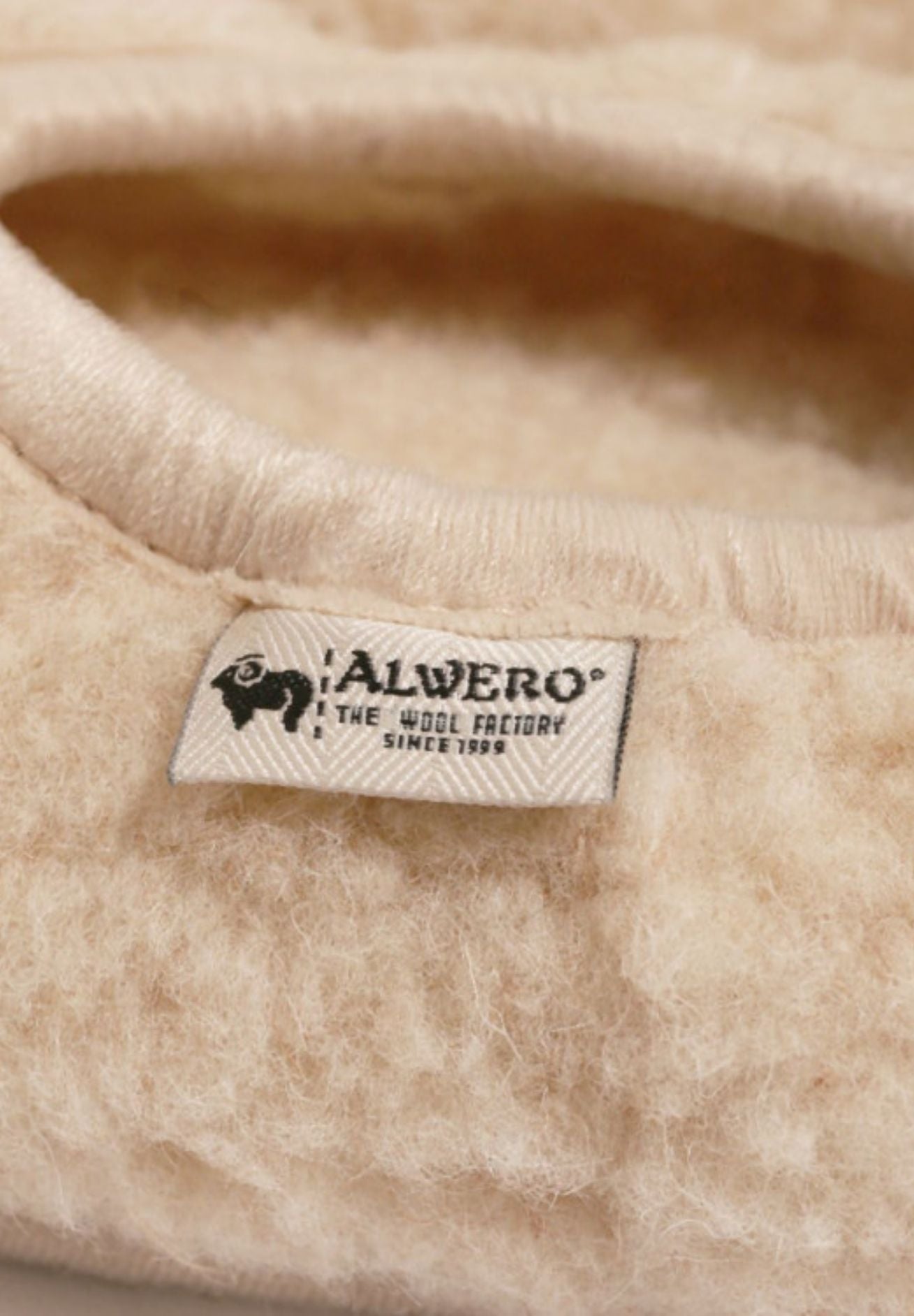 Alwero Hausschuhe Ballerina Junior beige