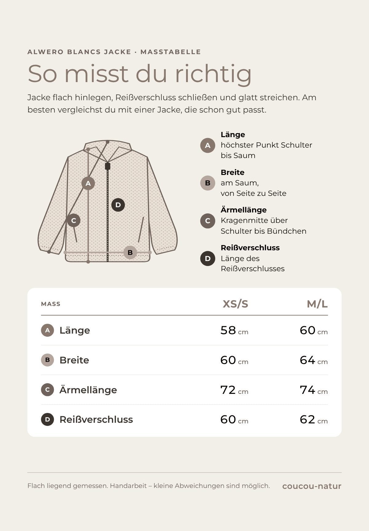 Alwero Erwachsenen Jacke Blancs choco martini