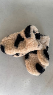 Alwero Woll Handschuhe in LEO mit Band
