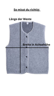 Alwero Erwachsenen Wollweste "TYB" sand brown