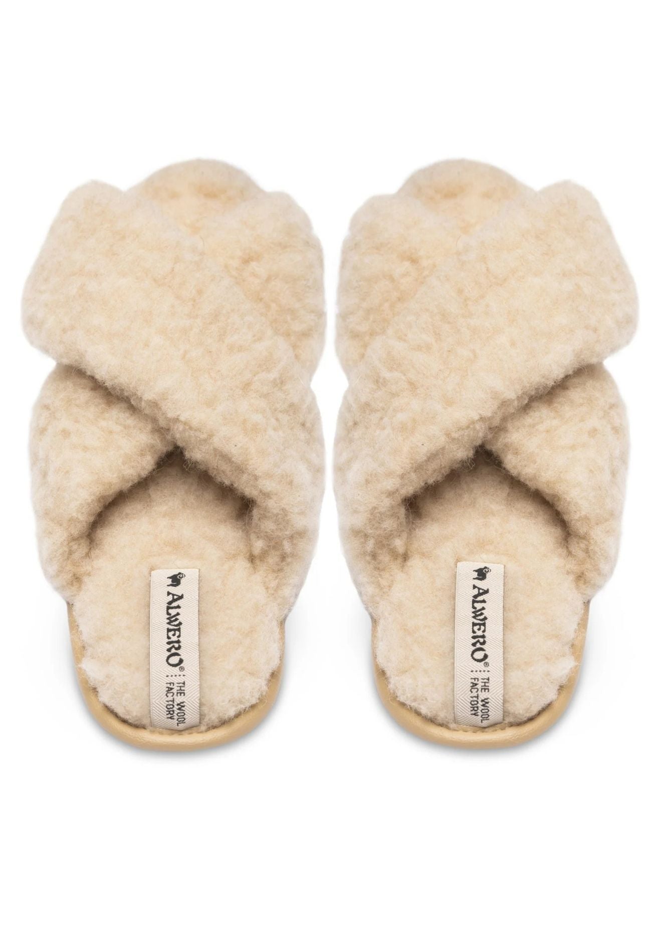 Alwero Bio Hausschuhe "Flip-Flop" Twenn X in beige