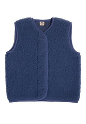 Alwero Kinder Bio Wollweste "Tyb junior" blue blue