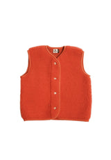 Alwero Kinder Bio Wollweste "Tyb junior" light in coral