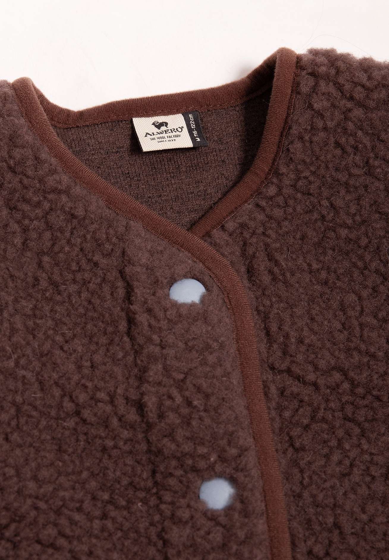 Alwero Kinder Bio Wollweste Special Edition choco martini "cozy club"