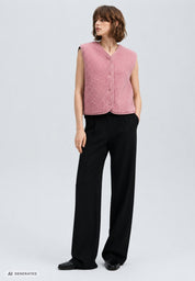 Alwero Erwachsenen Wollweste "TYB" venetian pink