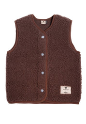 Alwero Kinder Bio Wollweste Special Edition choco martini "cozy club"