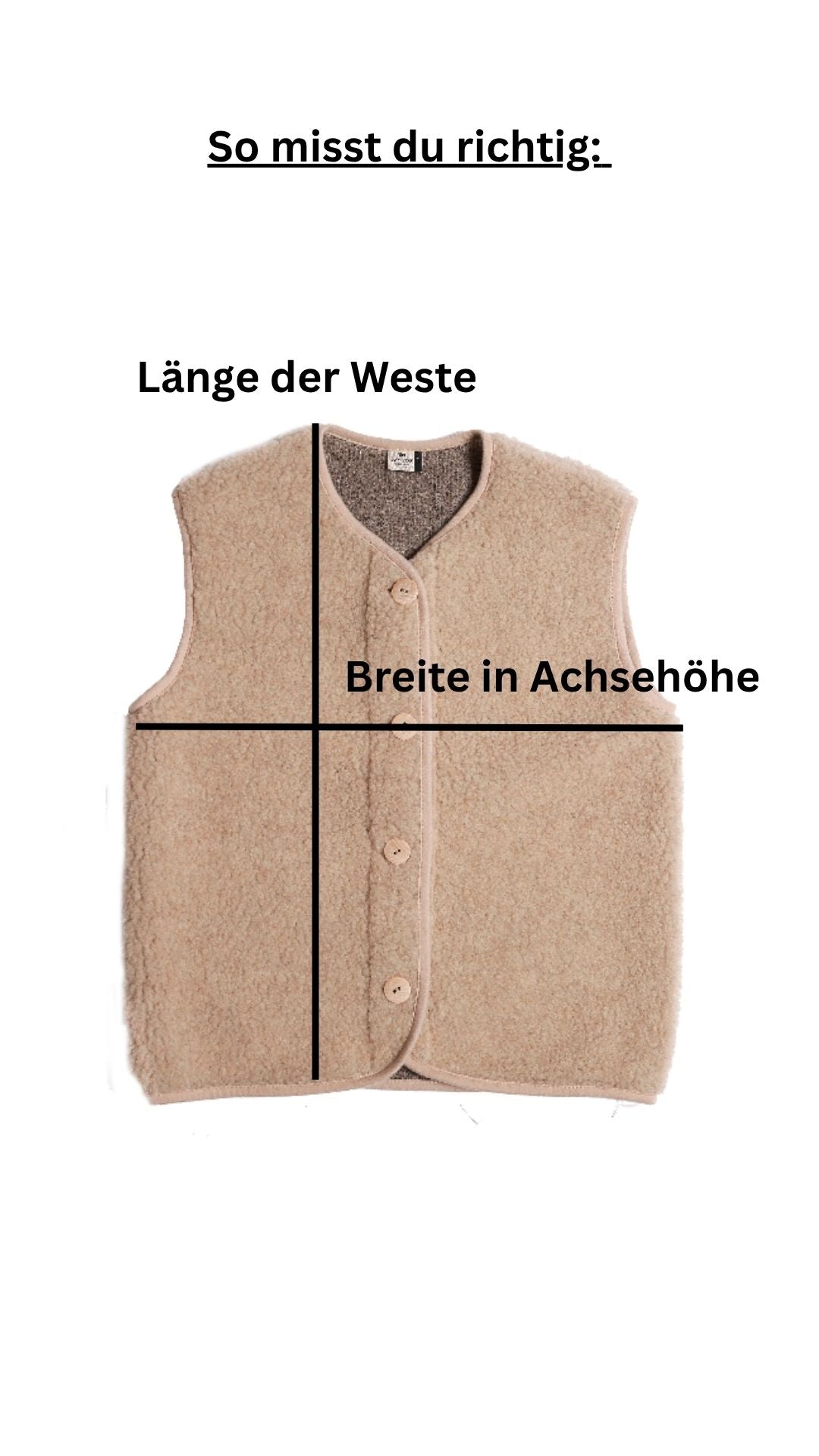 Alwero Erwachsenen Wollweste "Po"  in beige