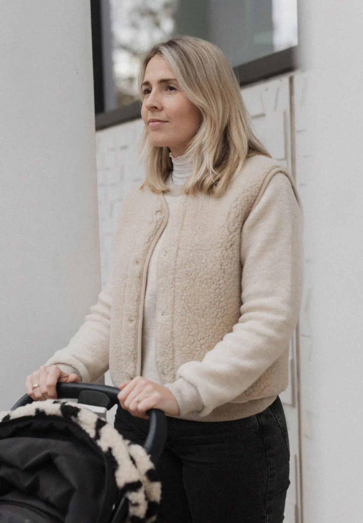Alwero Erwachsenen Wollweste "TYB" sand brown