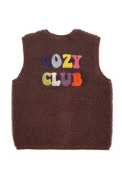 Alwero Kinder Bio Wollweste Special Edition choco martini "cozy club"