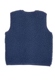 Alwero Kinder Bio Wollweste "Tyb junior" blue blue
