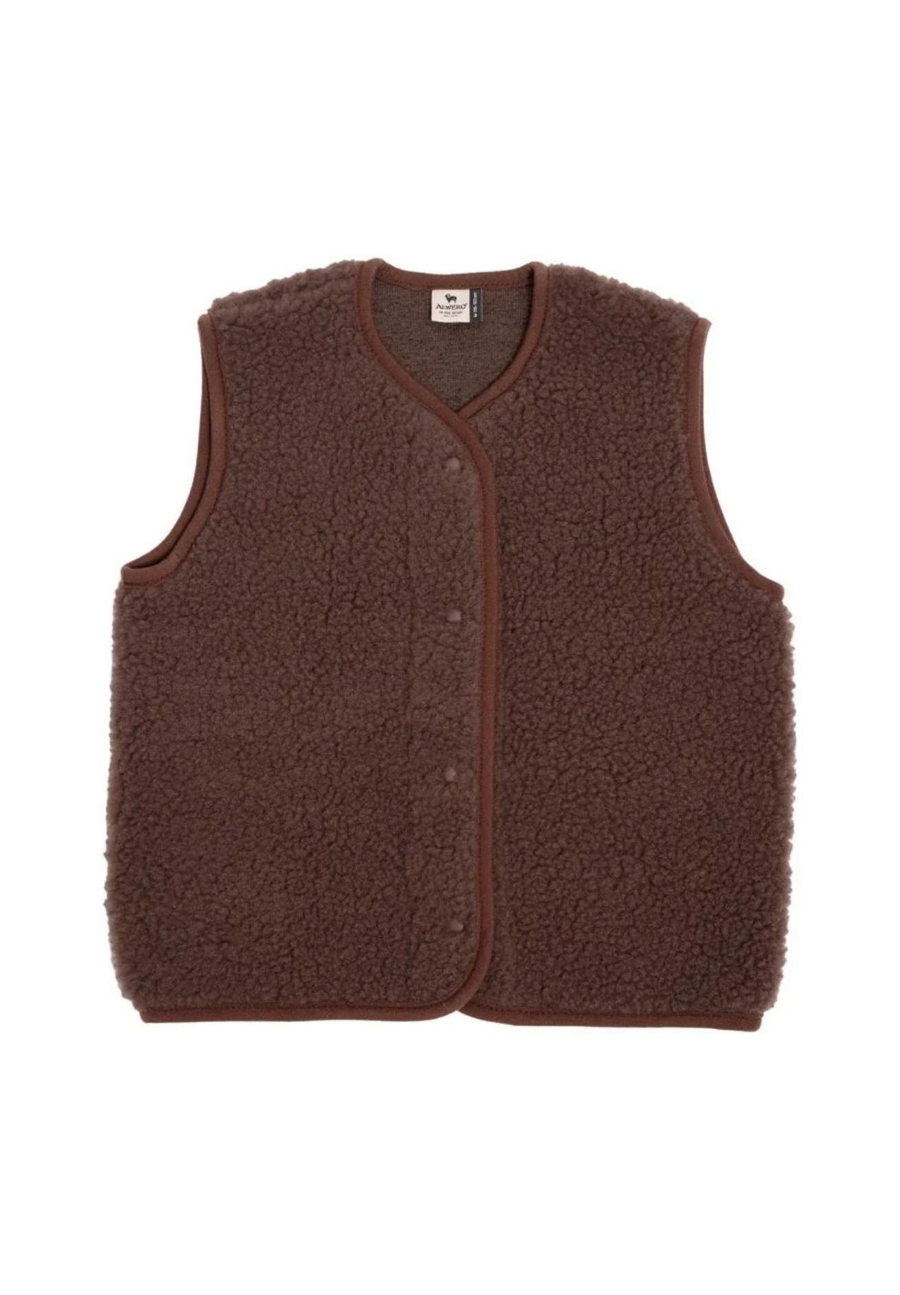 Alwero Kinder Bio Wollweste "Tyb junior" choco martini