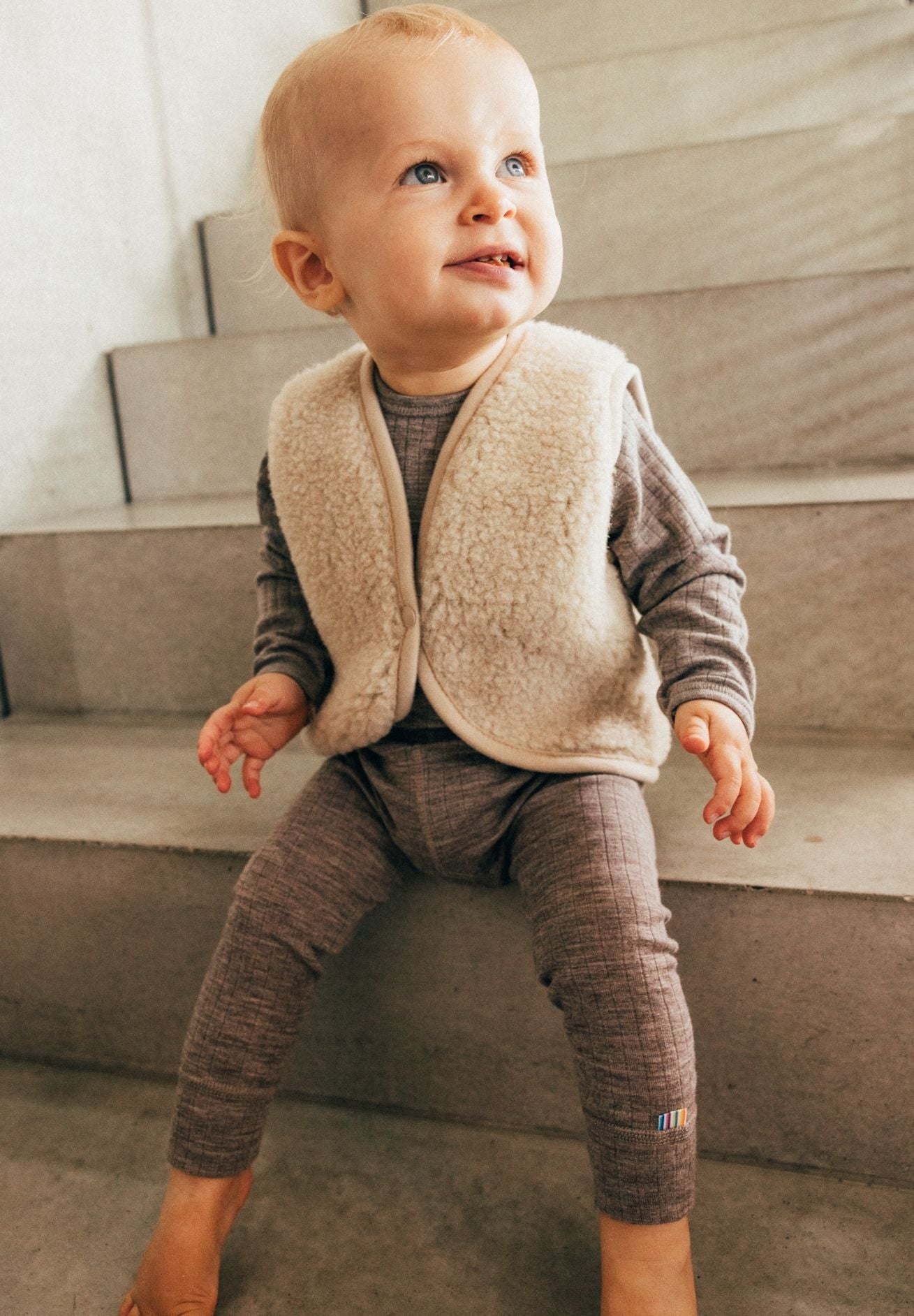 Alwero Baby Bio Wollweste LULU light in versch. Farben