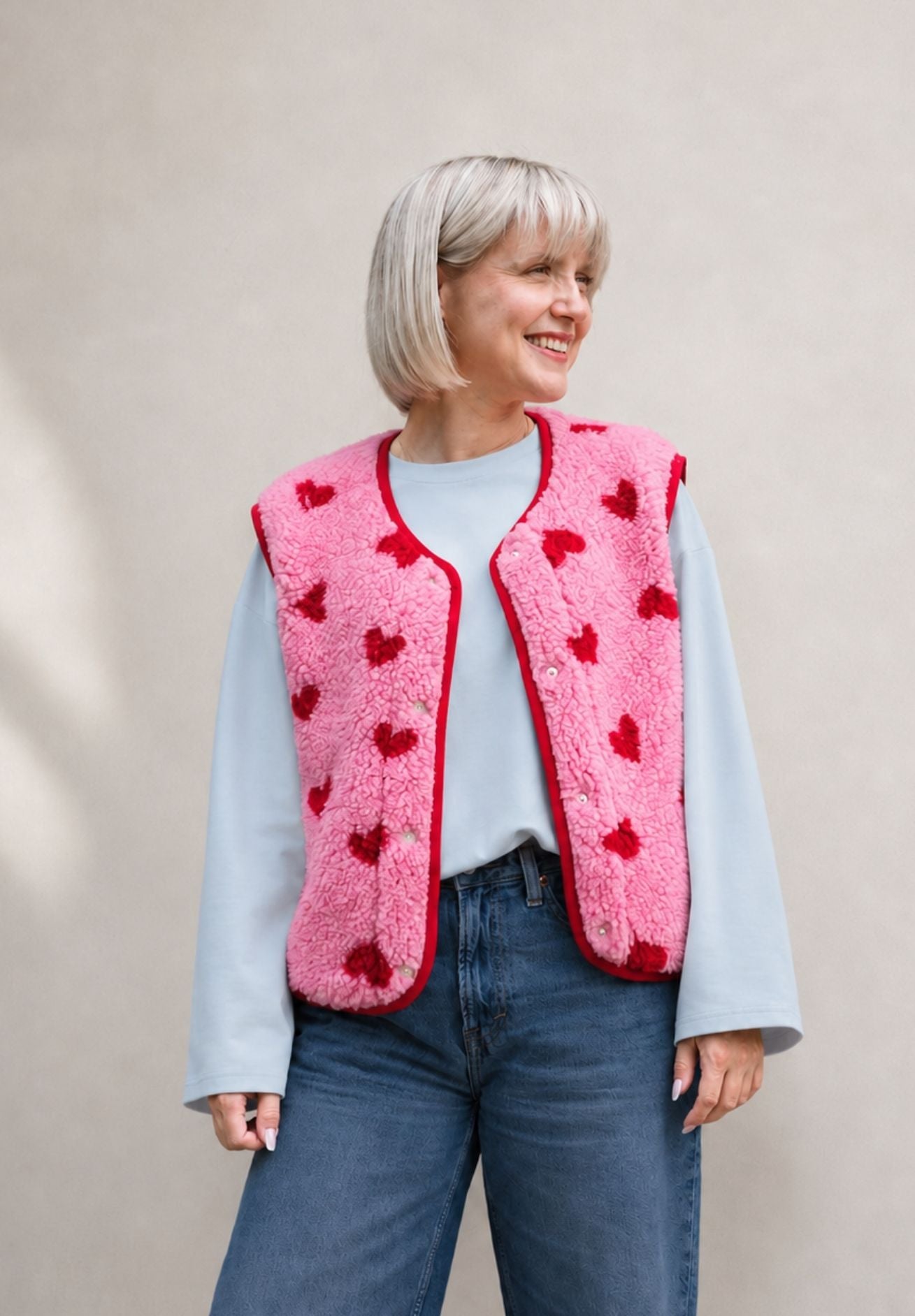Alwero Special Edition Erwachsenen Wollweste Bubblegum