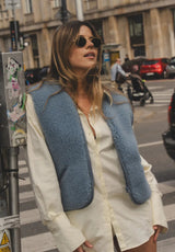 Alwero Erwachsenen Wollweste "Light POS" icy blue