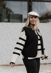 Alwero Erwachsenen Wollweste "TYB" deep black