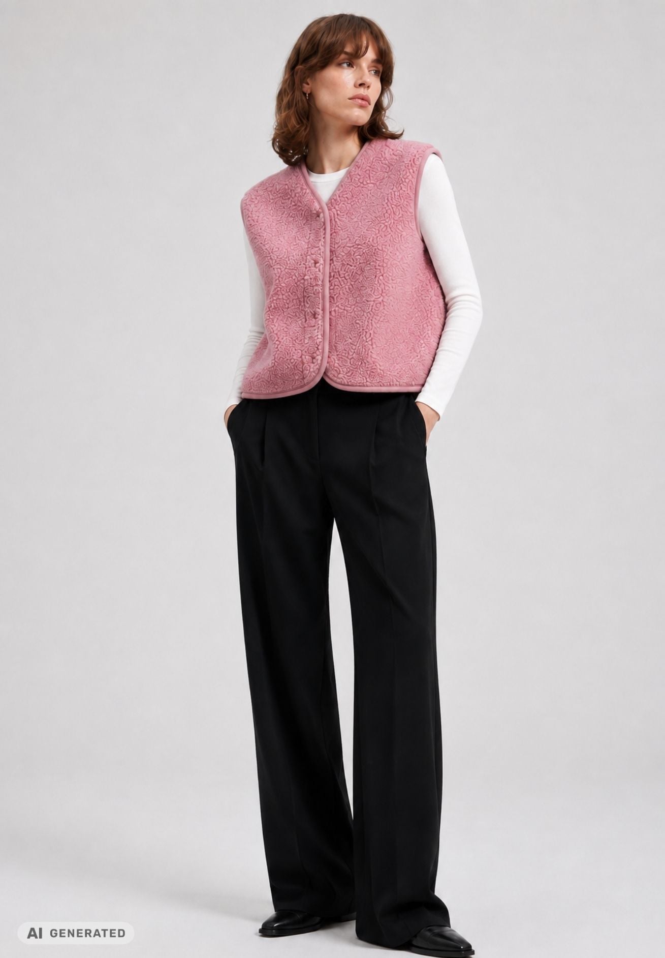 Alwero Erwachsenen Wollweste "TYB" venetian pink