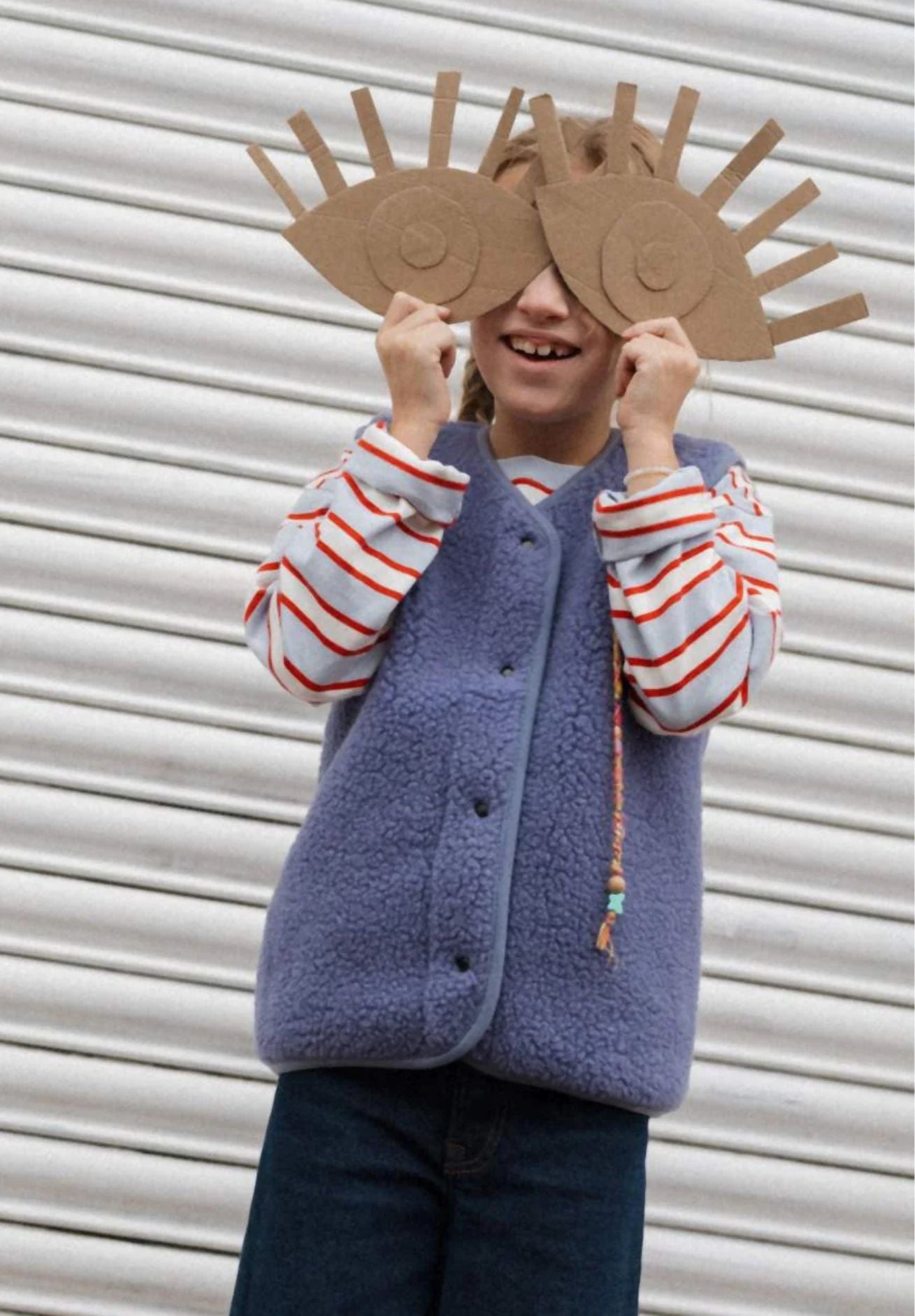 Alwero Kinder Bio Wollweste "Tyb junior" light in lila