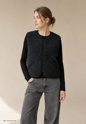 Alwero Erwachsenen Wollweste "Light POS" black