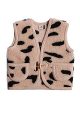 Alwero Kinder Bio Wollweste Gepard "Special Edition"