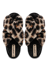 Alwero Bio Hausschuhe "Flip-Flop" Twenn X in Leopard black