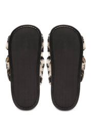 Alwero Bio Hausschuhe "Flip-Flop" Twenn X in Leopard black
