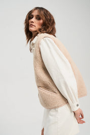 Alwero Erwachsenen Wollweste "Light POS" sand brown