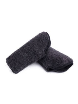 Alwero Merino Handwärmer in dunkelgrau fast schwarz