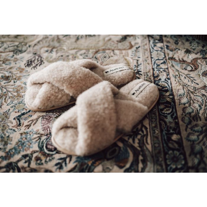 Alwero Bio Hausschuhe "Flip-Flop" Twenn X in beige