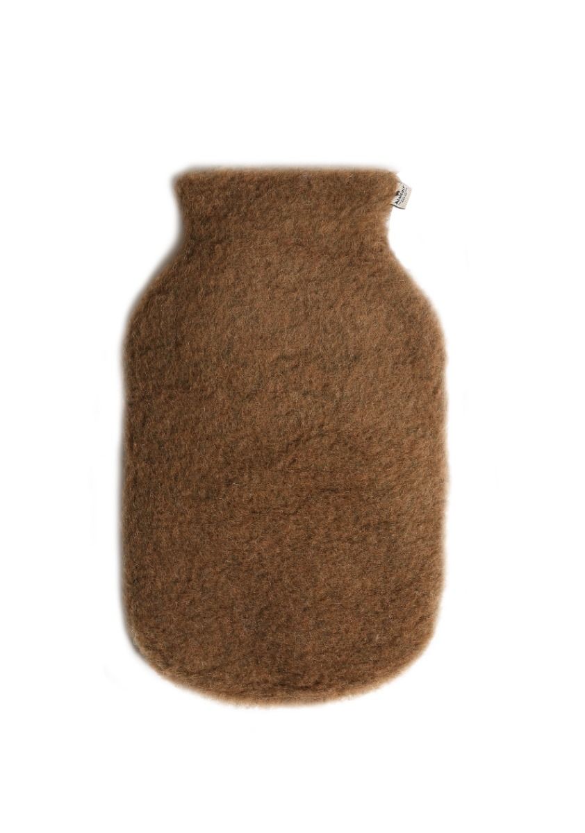Alwero Wärmflaschenbezug aus Wolle in braun