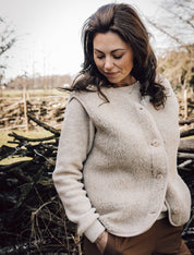 Alwero Erwachsenen Wollweste "Po"  in beige
