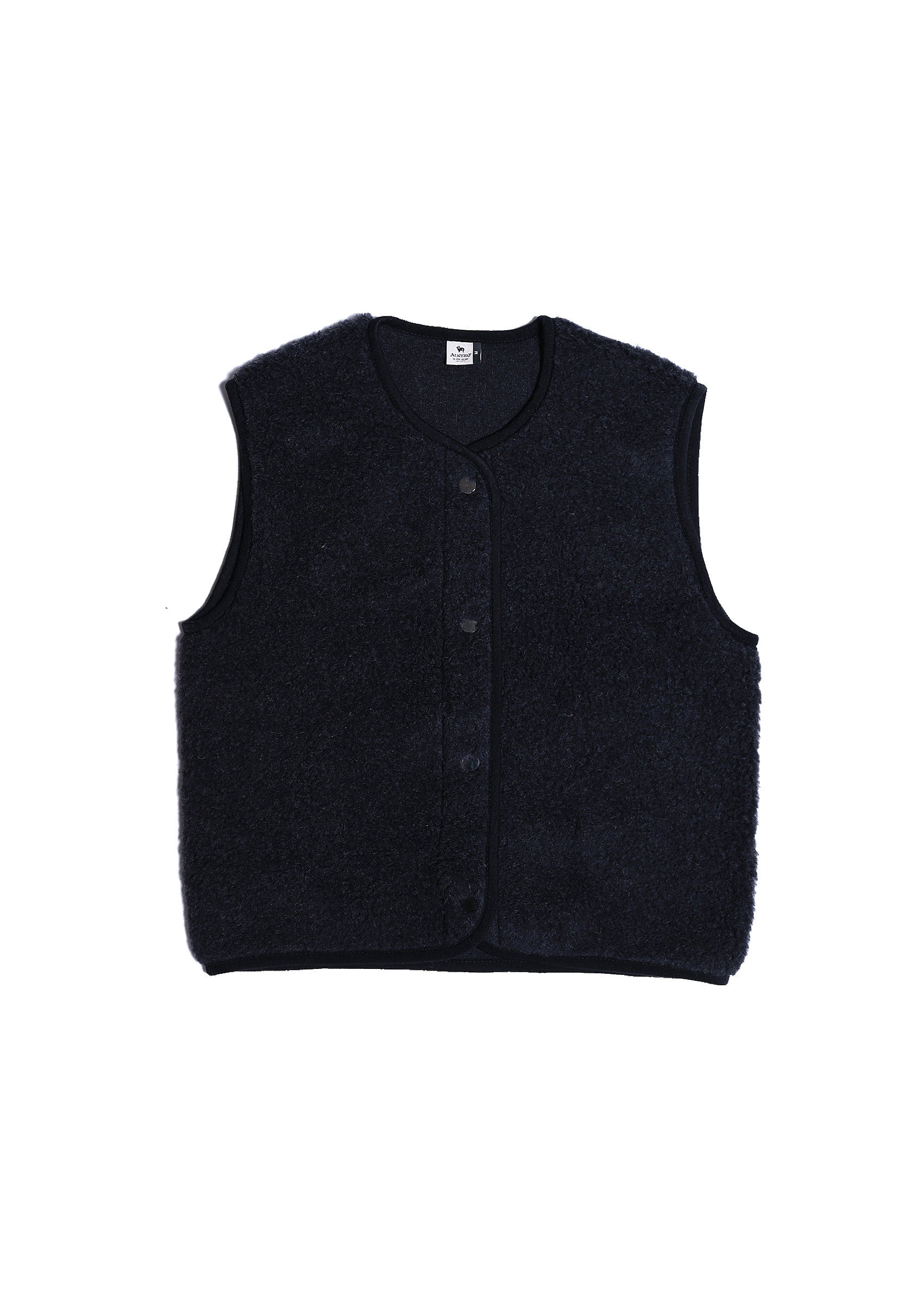 Alwero Erwachsenen Wollweste "TYB" deep black