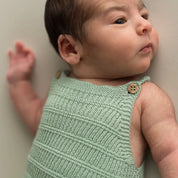Micu Micu Newborn Strickstrampler kurz in mint