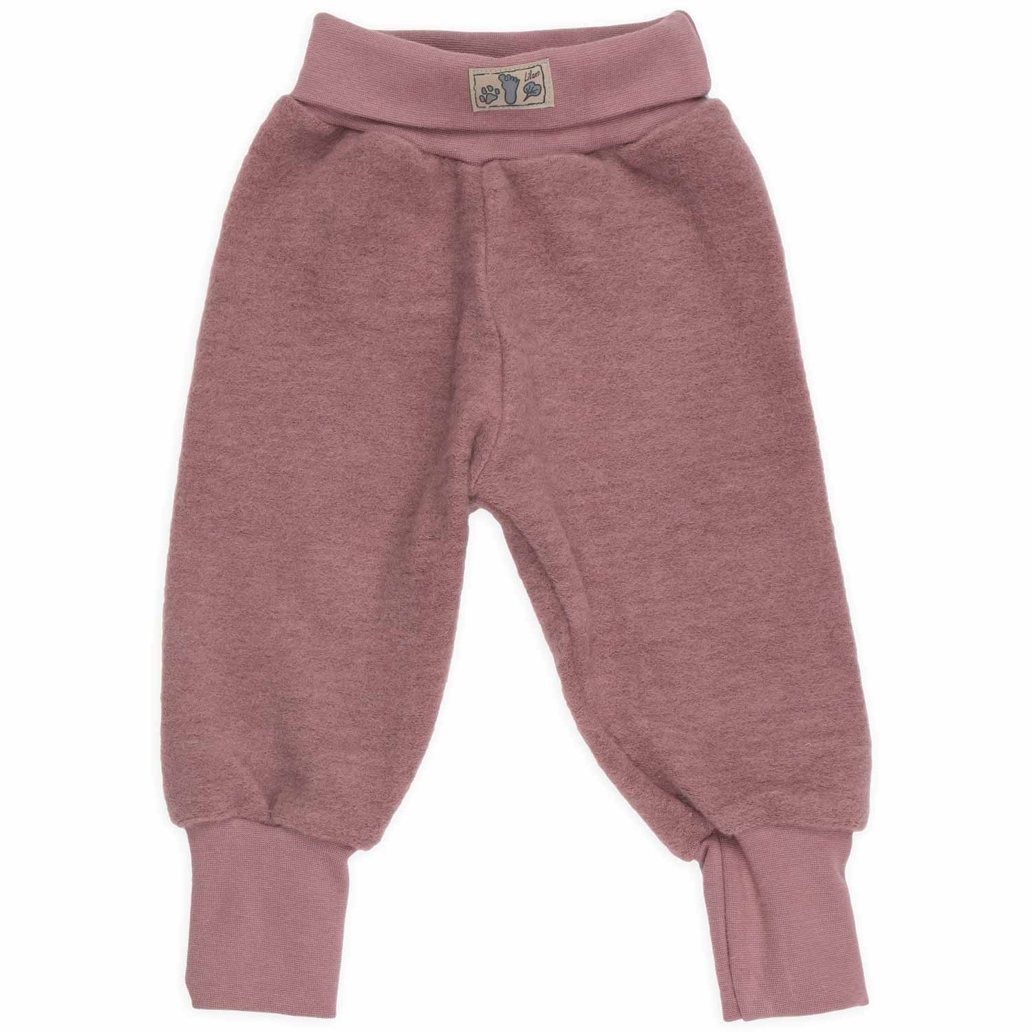 Lilano warme Baby Wollfrottee Hose versch. Farben