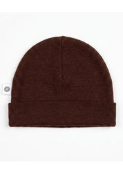Merino Babymütze in dark chocolate