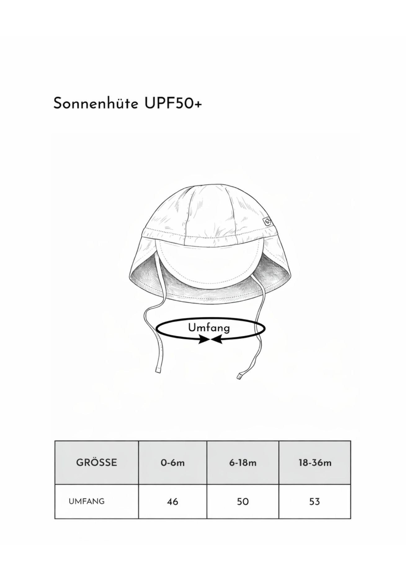 cloby Bio Bambus wendbarer Sonnenhut UPF +50 versch. Farben